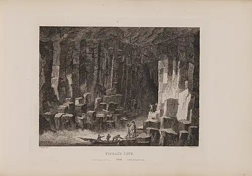 Gravure van Fingal's Cave door James Fittler in Scotia Depicta, 1804[8]