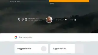 Screenshot van de Armadillo user shell, deel van Fuchs