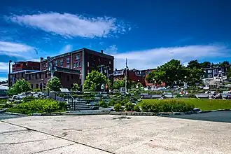 Harbourside Park gezien vanop de kade