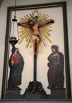 De calvarieberg in de vierde kapel