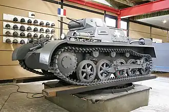 PzKpfw I Ausf A in het Pantsermuseum Munster te Munster (Nedersaksen)
