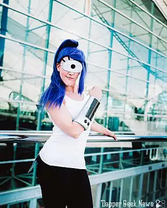 Cosplayer, uitgedost als Turanga Leela