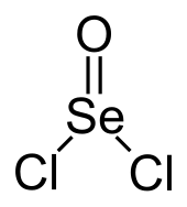 Structuurformule van seleenoxydichloride