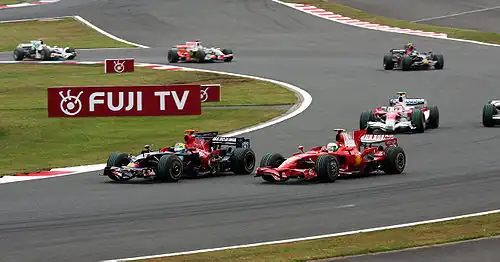 Sebastien Bourdais en Felipe Massa in 2008.
