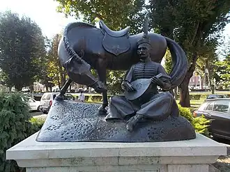 Sebestyén Tinódi Lantos-standbeeld