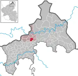 Kaart van Seelbach bei Hamm (Sieg)