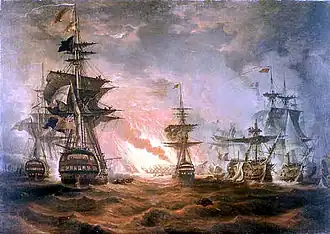 Zeeslag bij de Nijl om tien uur 's avonds door Luny Thomas