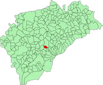 Kaart van Adrada de Pirón