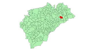 Kaart van Castillejo de Mesleón