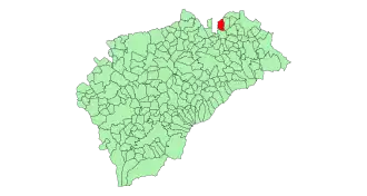 Kaart van Honrubia de la Cuesta