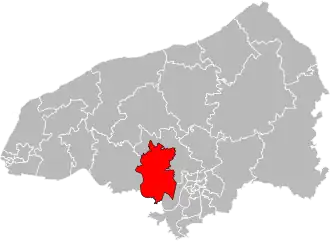 Locatie van het kanton