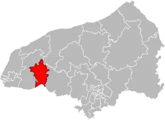 Locatie van het kanton