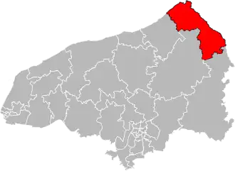 Locatie van het kanton