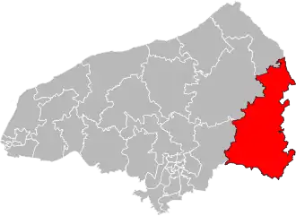 Locatie van het kanton