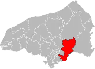 Locatie van het kanton