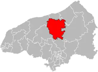 Locatie van het kanton