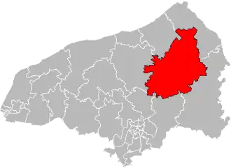 Locatie van het kanton