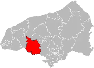 Locatie van het kanton