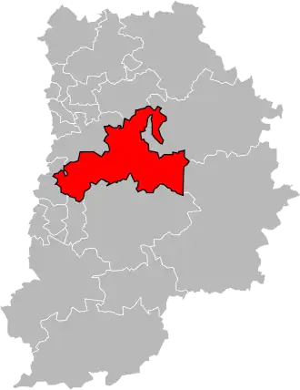 Locatie van het kanton