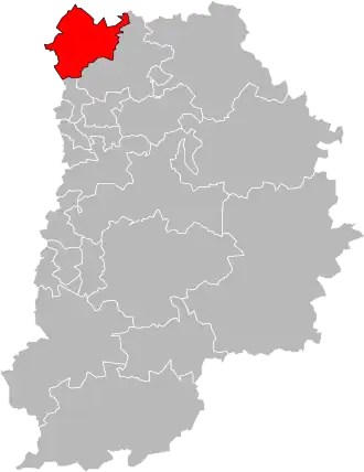 Locatie van het kanton