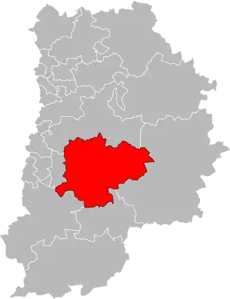 Locatie van het kanton