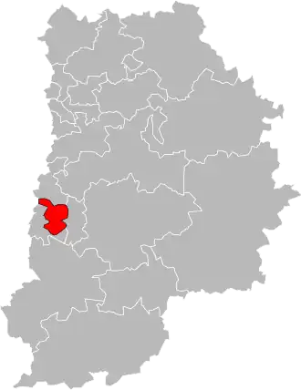 Locatie van het kanton