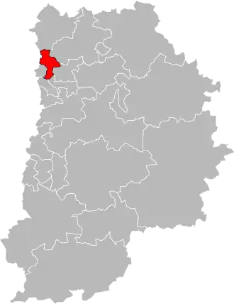 Locatie van het kanton