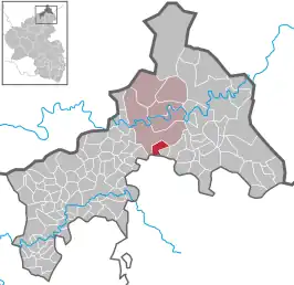 Kaart van Selbach (Sieg)