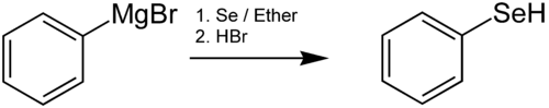 Synthese van benzeenselenol.
