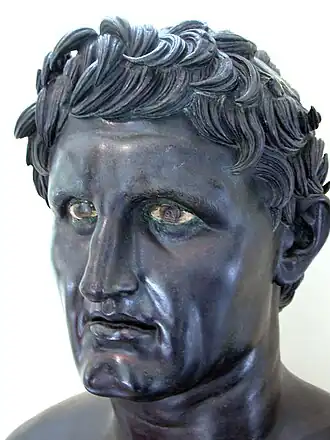 Bronzen buste van Seleucus I, Romeinse kopie van een Grieks origineel, uit Herculaneum. Archeologisch museum van Napels