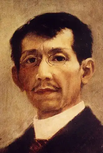 Zelfportret van Felix Hidalgo