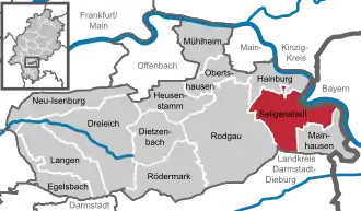 Kaart van Seligenstadt