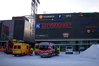 Sello-winkelcentrum vlak na de schietpartij