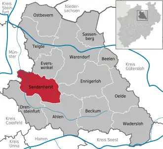Kaart van Sendenhorst