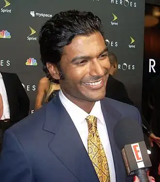 Sendhil Ramamurthy tijdens Heroes seizoen 3 première 2008.