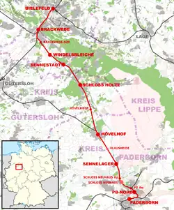 Spoorlijn Paderborn - Brackwede