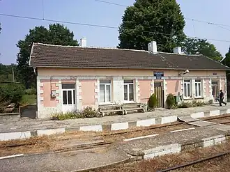 Het station in Senovo