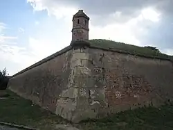 Uitkijkpost op de muur