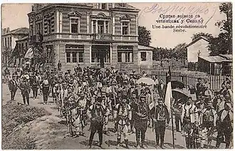 Servische soldaten terug in Skopje