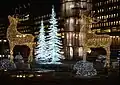 Kerstversiering bij de Sergel-fontein op het Sergels torg