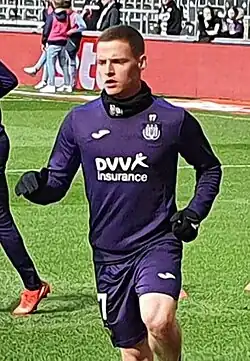 Gómez in 2022 als speler van RSC Anderlecht