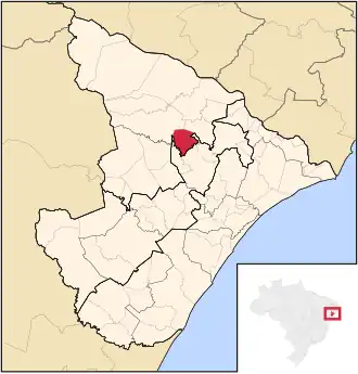 Kaart van Feira Nova