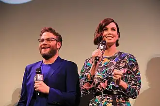Rogen en Theron op de première bij South by Southwest