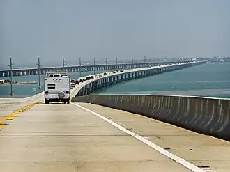 De Seven Mile Bridge, onderdeel van de Overseas Highway