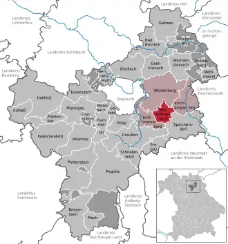 Kaart van Seybothenreuth