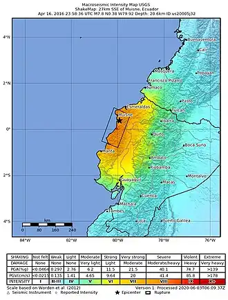 USGS shakemap van deze beving