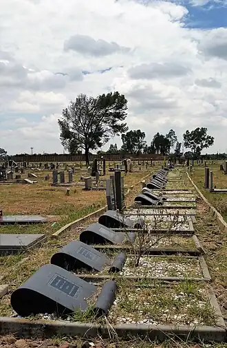 Graven van slachtoffers van het Bloedbad van Sharpeville