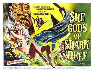 Aanplakbiljet voor She Gods of Shark Reef