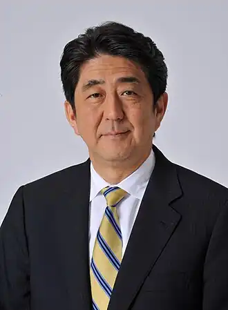 Shinzo Abe in april 2015