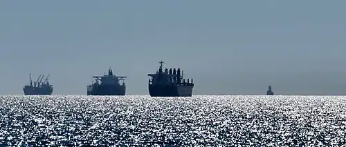 noordwaarts varende schepen